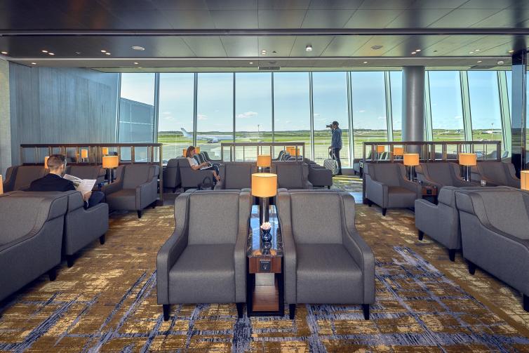 Plaza Premium Lounge seating area