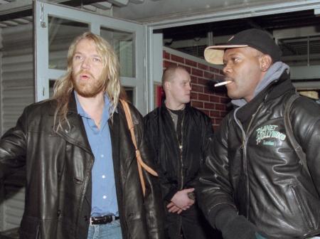 Renny Harlin & Samuel L. Jackson at Helsinki Airport