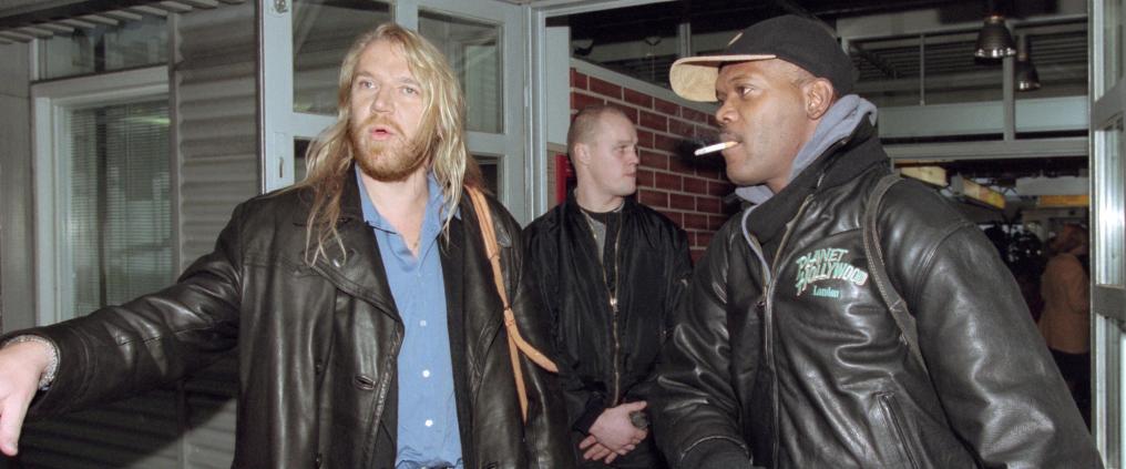 Renny Harlin & Samuel L. Jackson at Helsinki Airport